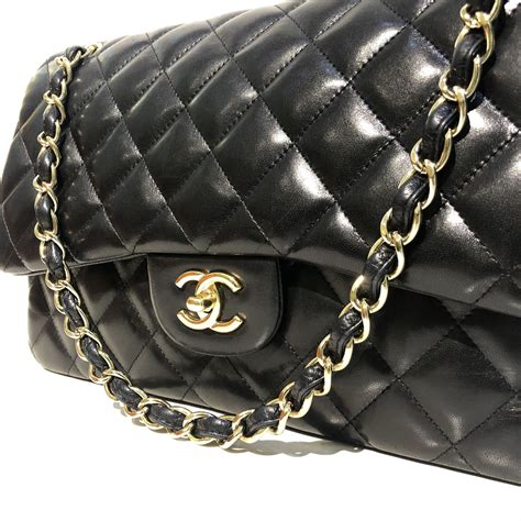 chanel so black jumbo lambskin|Classic 11.12 handbag, Lambskin, black — Fashion .